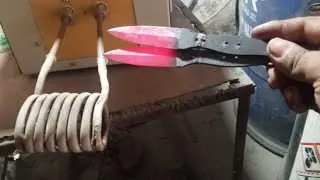 How to tamper a knife in factory very easy method in 1 day 5000 pieces very easy to work..#knivesout