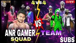 ANR SQUAD VS SUBSCRIBER🔥 - Cs Custom Room Telugu 🔥 - Free Fire Telugu - PV666 GamerZ Live