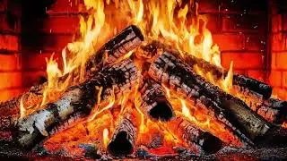 Relaxing Fireplace Ambience | Realistic Fire Sounds for Stress Relief & Sleep