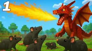 Start an adventure with rats and dragons! Minecraft Rats & Fire 1