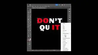 MAKE Premium | T-Shirt DON't QUIT  Typography Never Give Up #logo #illustrator #design