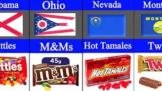 Most Famous 🍬 Every State in America | The Most popular Candy in Each U. S. State