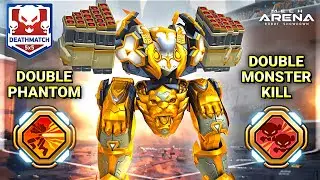 Aegis Max LVL with Rocket Mortar 12 - Double Phantom - Mech Arena