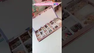 diy aesthetic  jewelry organizer box💫 📦😱#shorts # #ytshorts #craft #diy #asthetic