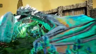 Ark Crystal isles Breeding and Hatching Baby Tropical Crystal Water Dragons!!!!!