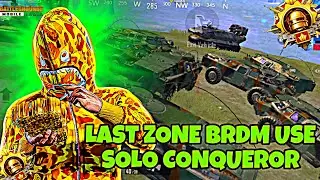DAY 5 🇮🇳 SOLO CONQUEROR NOT EASY LAST ZONE BRDM USE BEST TIP AND TRIK BGMI !!
