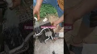 ac cooling coil cleaning #shortsfeed #automobile #electrical el