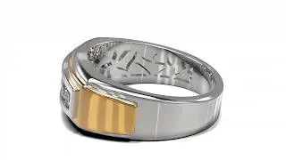 Keyshot gold ring animation.