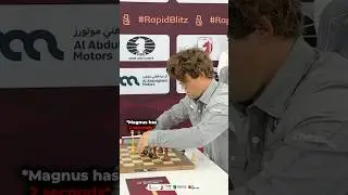 Strange Loss of Magnus Carlsen! 😨 #chess #magnuscarlsen