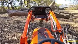  Bad Boy 3026H Tractor moving logs day 1