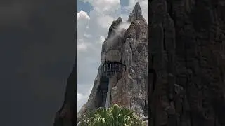 SOMEBODY GOING DOWN THE CHUTE! Look close it fast! | Volcano Bay Waterpark | Orlando