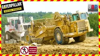 💪 CAT D10T, 5x 631E - ZAC Extension TECHNOLAND II, France, 2025. Teil 2