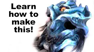 How to make a creature mask with a moving jaw | full 3D print tutorial