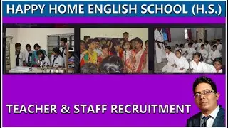 HAPPY HOME ENGLISH SCHOOL  II TEACHER RECRUITMENT 2025 II TEACHING JOB  II PGT II TGT