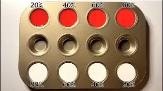 Making New Colors with Red ❤️ and White 🤍Colors! Satisfying Color Mixing | Guess the final Colors!