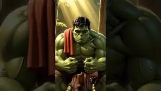 Hulk sitting on a broken tree stump,head down, tired and #ytshorts #youtubeshorts #trendingshorts