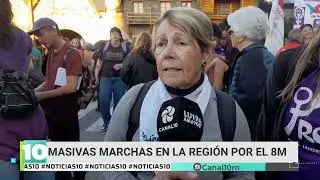 Masivas marchas en la regi&oacute;n por el 8M