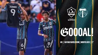 GOAL: Rayan Raveloson scores an absolute banger to give LA Galaxy the lead vs. Portland Timbers