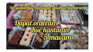 Dapat orderan 5 nampan kue hantaran#ide jualan# ide kue hantaran
