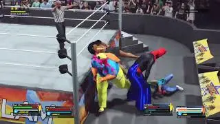 WWE 2K23 online match DarkAssassin 7890 got us disqualified 😎🤣🇬🇧🤣😎
