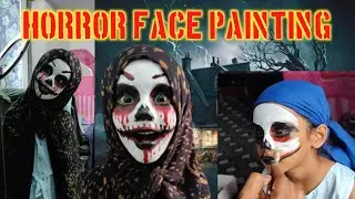 Face Painting Tutorial | Horror Face painting | kids video | painting for kids