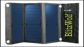 Распаковка солнечной панели BlitzWolf BW-L1 Solar Panel Charger