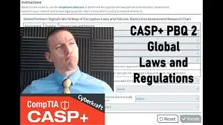 Global Laws and Regulations - CompTIA CASP+ PBQ 2