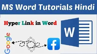 Link / Hyperlink in MS Word | MS Word Tutorial for Beginners #mswordtutorialforbeginners