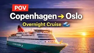POV: Copenhagen to Oslo Overnight Cruise 🇩🇰🇳🇴 | No Talking