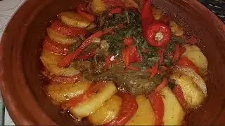 🌿أحلى و أسرع طاجين بالدجاج والفلفلة الحلوة مع خبيزات ديال الدار المغربية💯 Tajine poulet Paprika 🇲🇦