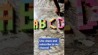 A B C D made from blocks #a_for_apple_b_for_ball #1234learning