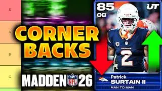 RANKING the BEST Cornerbacks in Madden 26!!! (Launch)