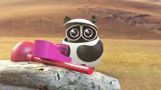 [Bamboo Panda❤️] Learn languages, spread love globally | Short Animation | #shorts #panda #animation