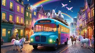 The Unicorns on the Bus | Fun Fantasy Song for Kids | Sing-Along Nursery Rhyme