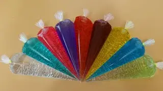Making Fishball Crunch Slime with Piping Bags! Most Satisfying Slime Video★ASMR★#ASMR#PipingBags