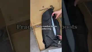 PRADA COMBAT BOOTS UNBOXING FROM FARFETCH