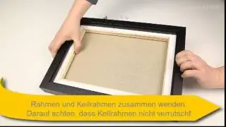 05 Combiframe | Tutorial Montage Keilrahmen Schattenfugenansicht | Photolux