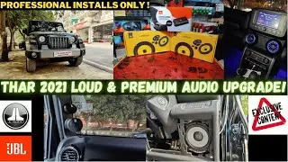 THAR 2021 Modified with Loud & Premium SQ AUDIO Upgrade 🔊🔥| Thar Accessories 💯| CAR MAN INDIA