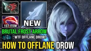 How to Play Offlane Drow Ranger with First Item Desolator Brutal Frost Arrow Armor Reduction Dota 2