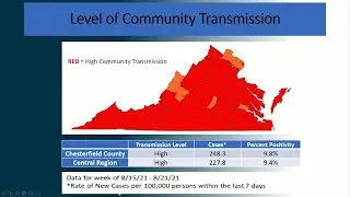 COVID-19 update from Chesterfield County Board of Supervisors meeting - August 25, 2021