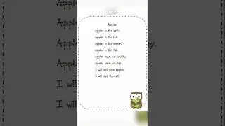 Interactive Poem Reading for Young Children #KidsPoem #EnglishPoem #englishlanguage
