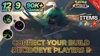 THIS DECIUEYE BUILD'S ATTACK SPEED IS DISGUSTING 💀🔥| Pokemon Unite #new #decidueye #pokemon #buff