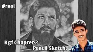 Yash drawing | Kgf chapter-2 | Rocking Star | Pencil sketch. #yash #kgf #kgf2 #2021 #trending
