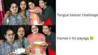 Tongue Twister challenge 😯😜 || Ye kya ho gaya 😱 #youtube #funny #subscribe #viral #comedy 
