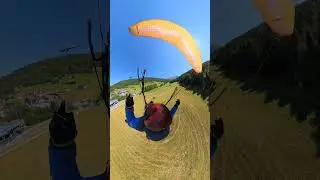 4K Paragliding #364f: Decent outlanding at the chairlift base station in Fendels