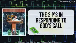The 3p's in Responding to God's call | Althea Mae Jacla
