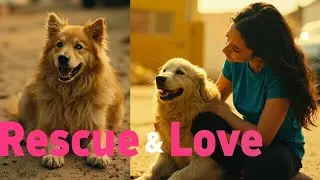 Rescue of a Fluffy Golden Stray Dog | Heartwarming Story of a Girl Who Saved Him