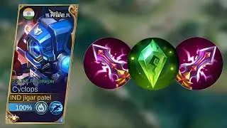 Cyclops Best 1 Hit Build 2023 ( DAMAGE HACK ! ) !! Cyclops Best Build And Emblem Set 2023 !! Mlbb
