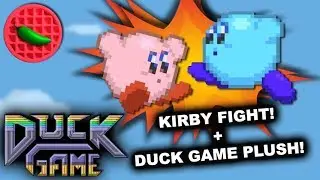 KIRBY DUCKS + DUCK GAME PLUSH! -- Let's Play Duck Game (Local Versus)