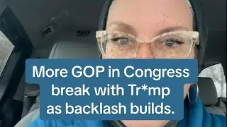 More GOP in Congress break with Tr*mp as backlash builds. 
